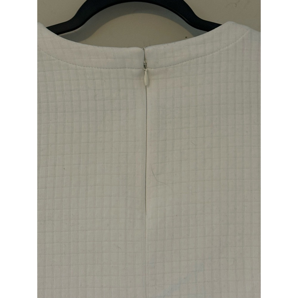Madewell Quilted Pullover Top White Long Sleeve Women XS E1679 - Picture 9 of 9